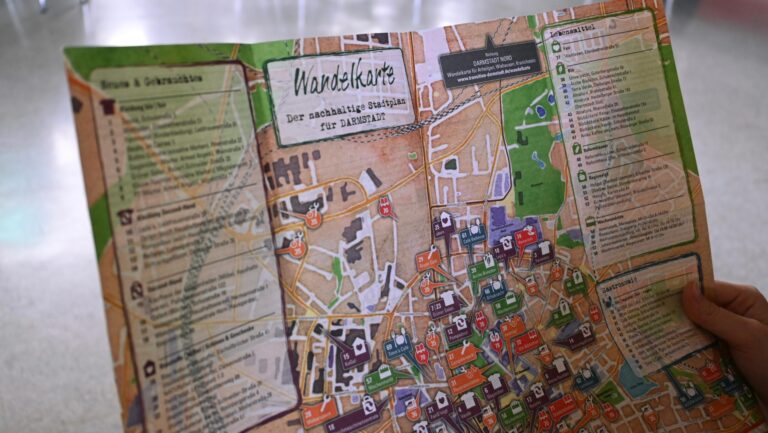Nachhaltig durch Darmstadt mit der Wandelkarte